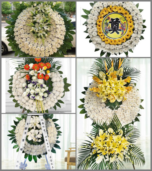 江苏苏州昆山市张浦镇林庄村花圈速递